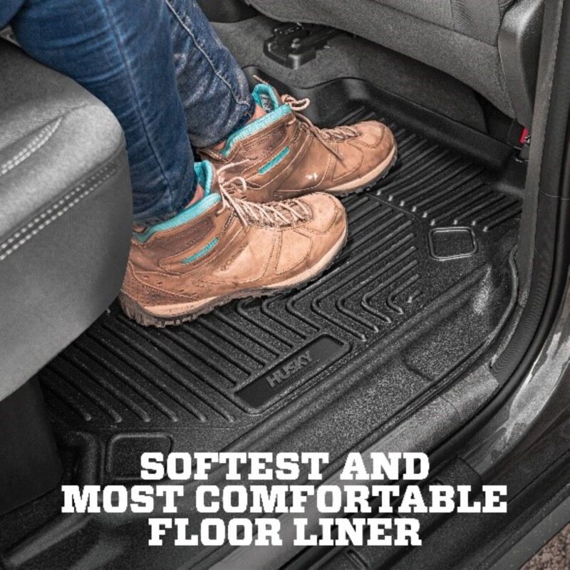Volkswagen Atlas Floor Mats - Rear - Husky Liners - X-act Contour - Black - `18-`26